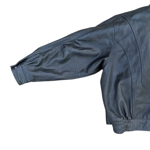 Wilsons‎ Leather Men's Black Leather Motorcycle Jacket XXL Insulated - Picture 11 of 12